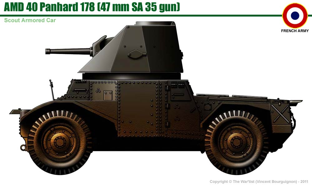 Amd 40 Panhard P178 Armored Car