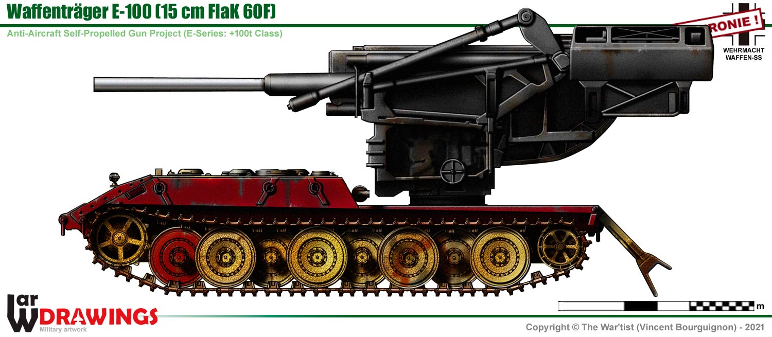 Waffenträger E 100 Für 15cm Flak 60f